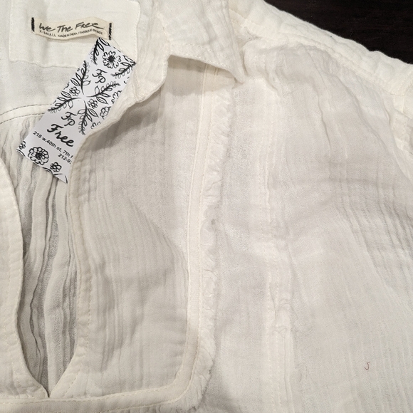 Free People White Button Down Shirt - Picture 5 of 13